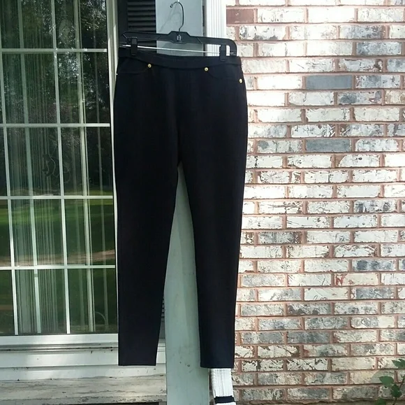 Michael Kors black pull-on legging pants - Medium - Picture 4 of 7
